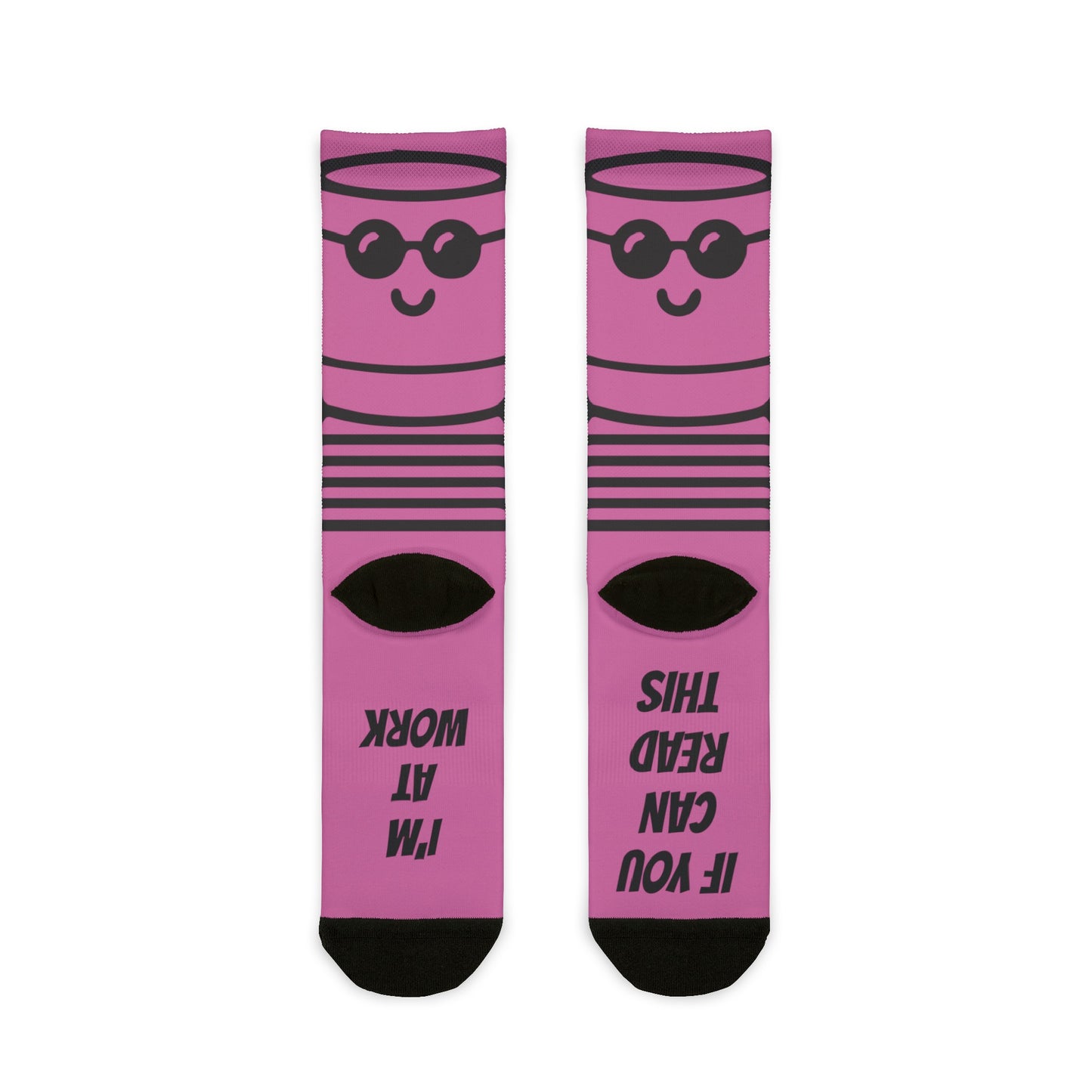 Mr. Keg Pink Crew Socks