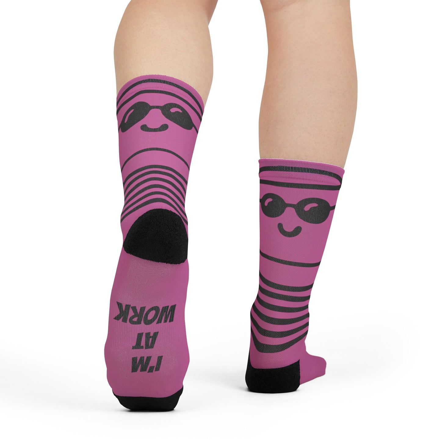 Mr. Keg Pink Crew Socks