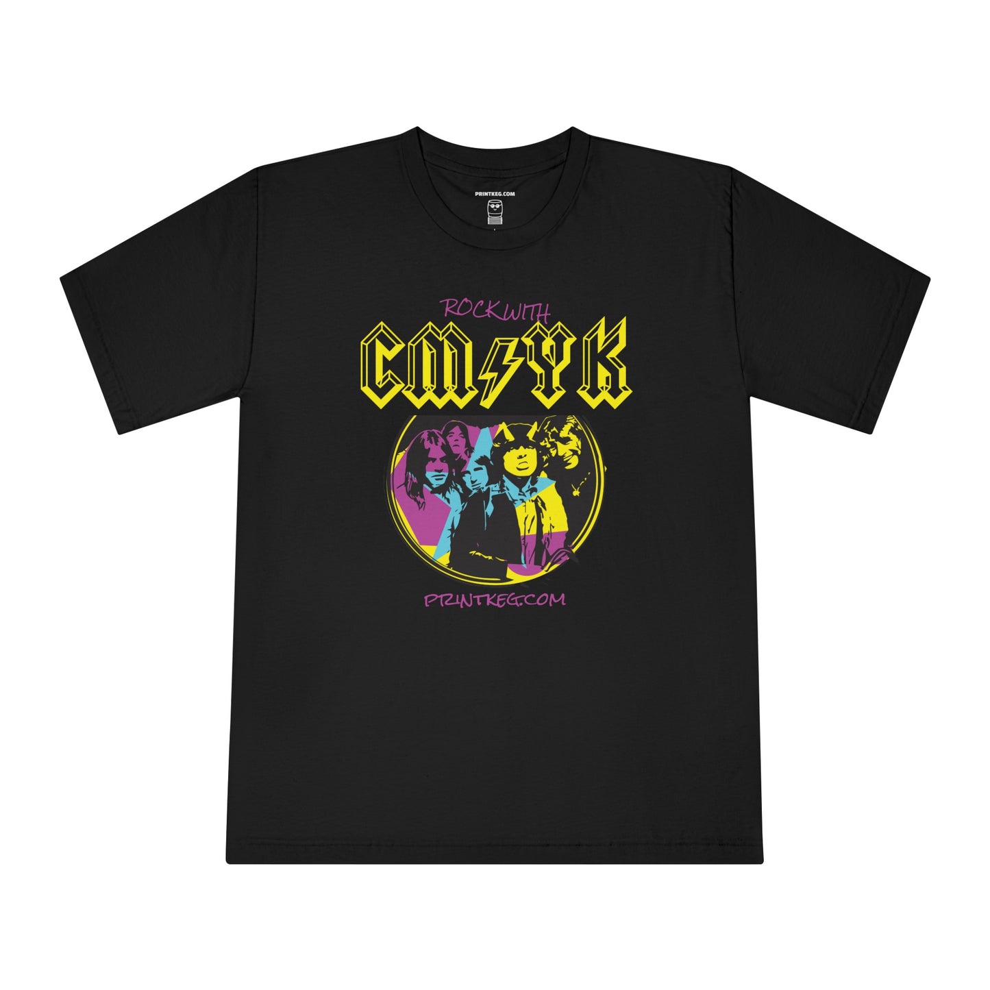 Rock with CMYK" Band T-Shirt